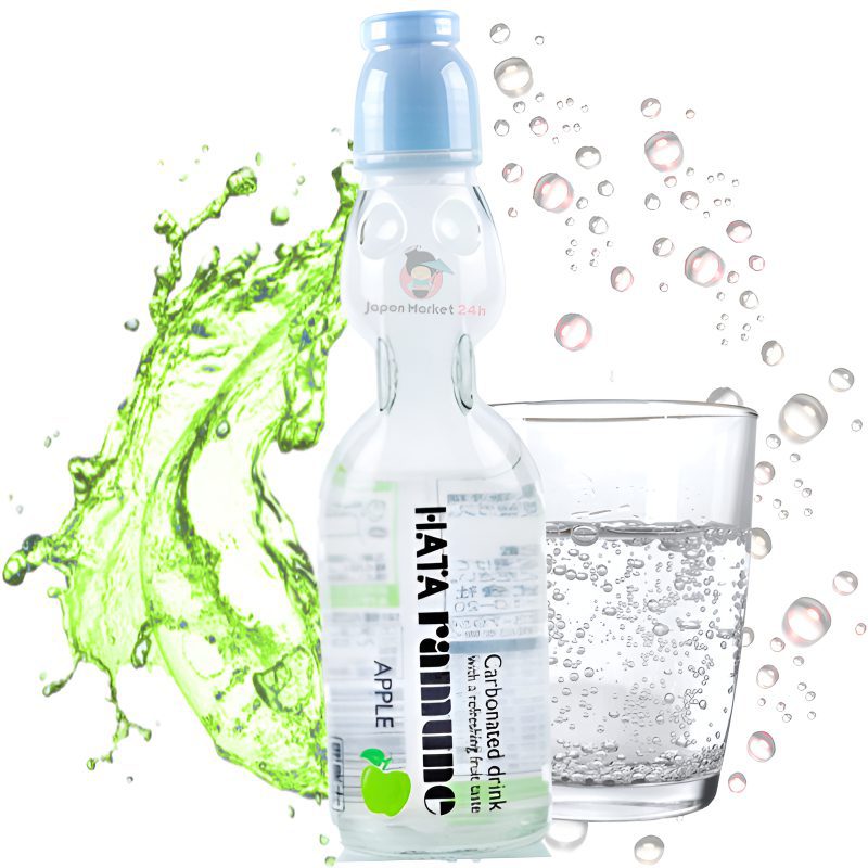 Ramune Hata Kosen Clear Fruits sabor a manzana